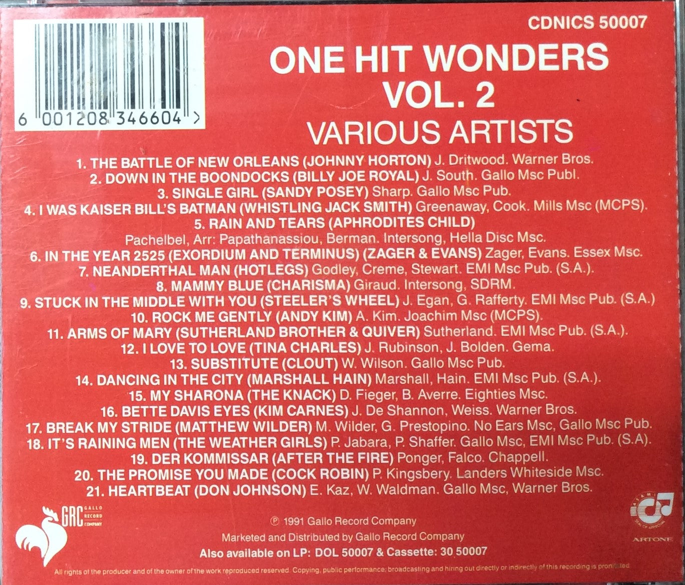 Various Artists - 1 Hit Wonders Volume 2