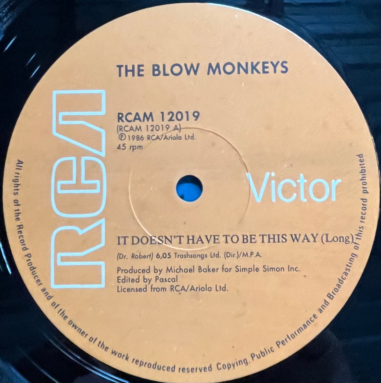 Blow Monkeys, The - It Doesn't Have To Be This Way - 12" Maxi