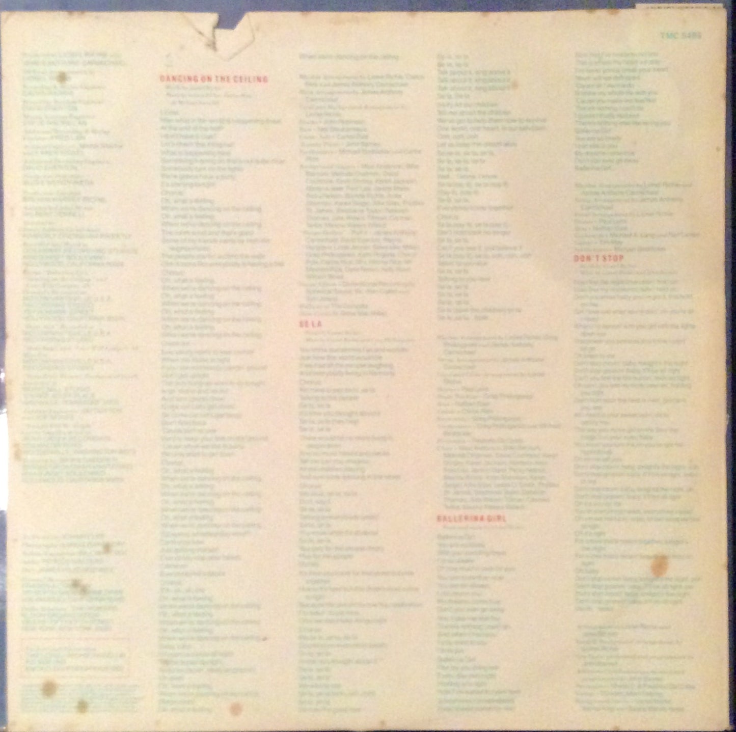 Lionel Richie - Dancing On The Ceiling