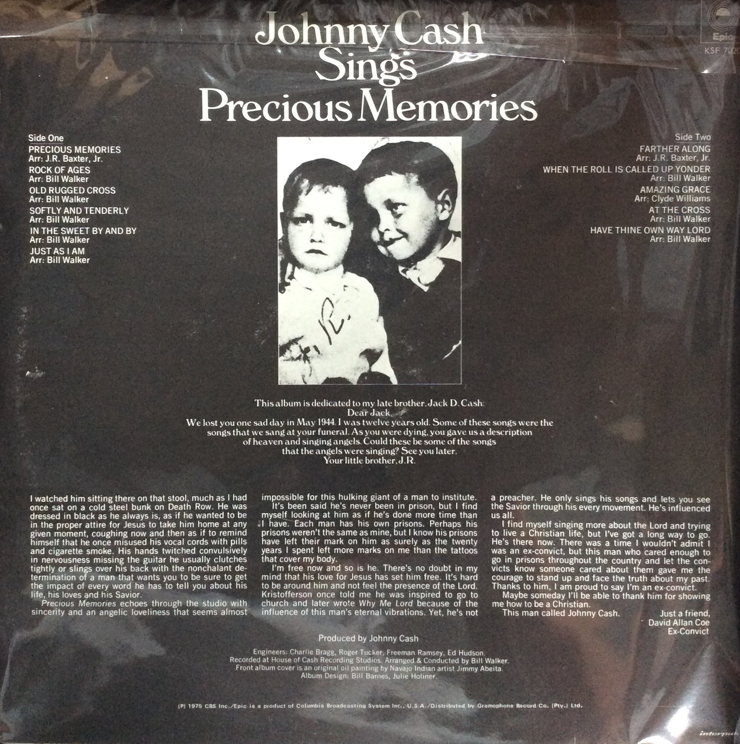 Johnny Cash - Sings Precious Memories