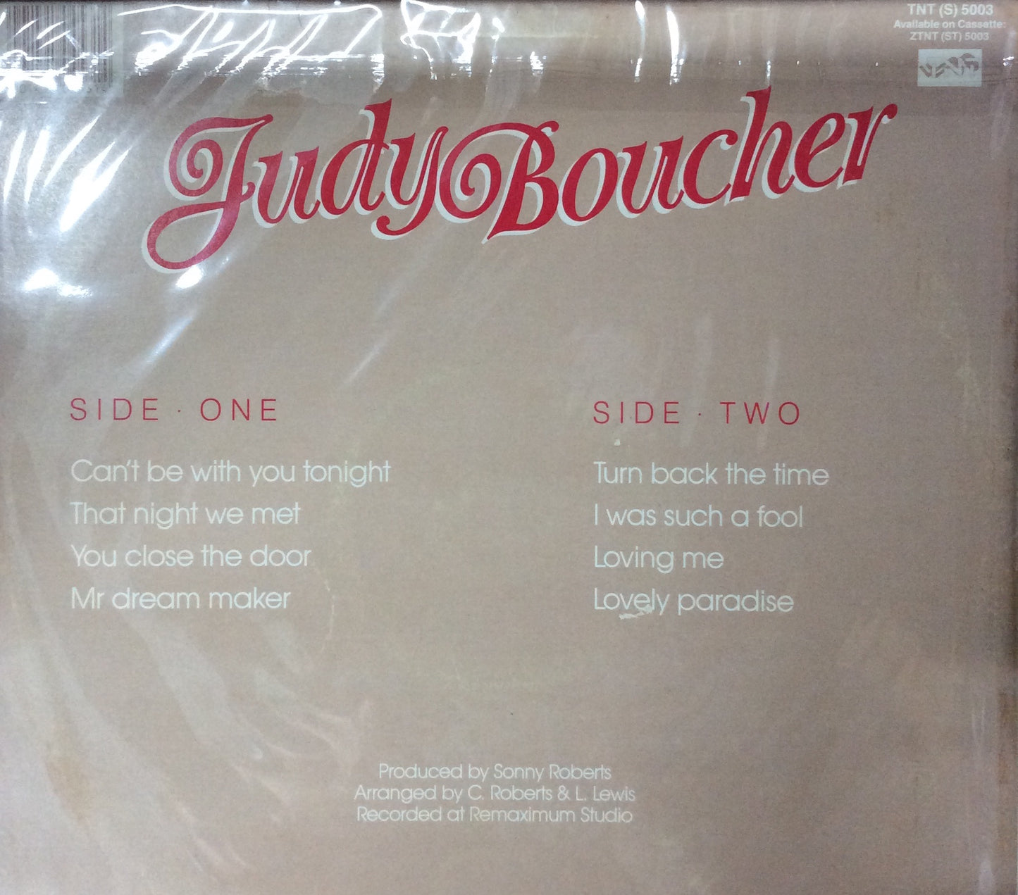 Judy Boucher - Can't Be With You Tonight