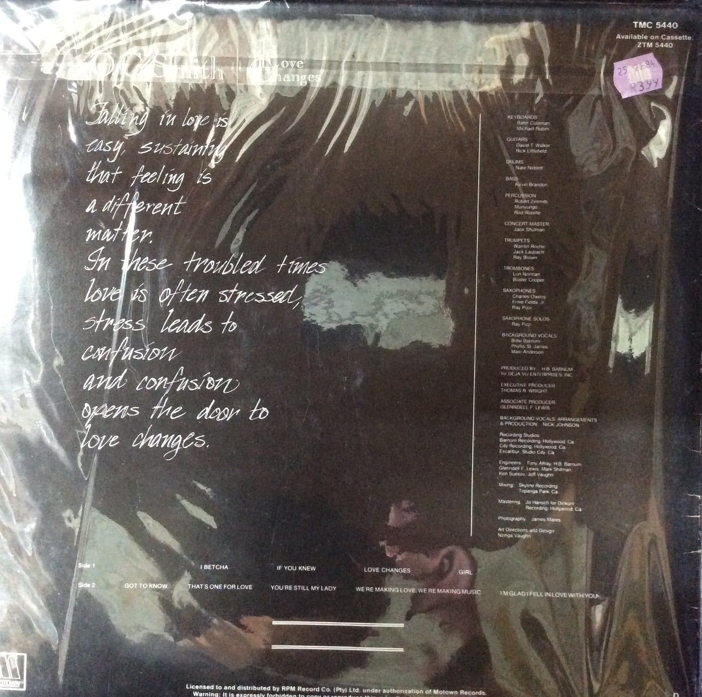 O.C. Smith - Love Changes