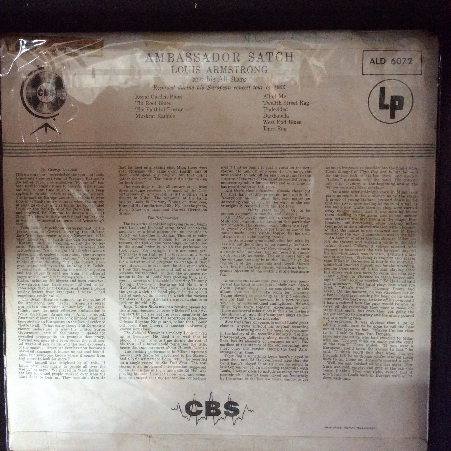 Louis Armstrong - Ambassador Satch