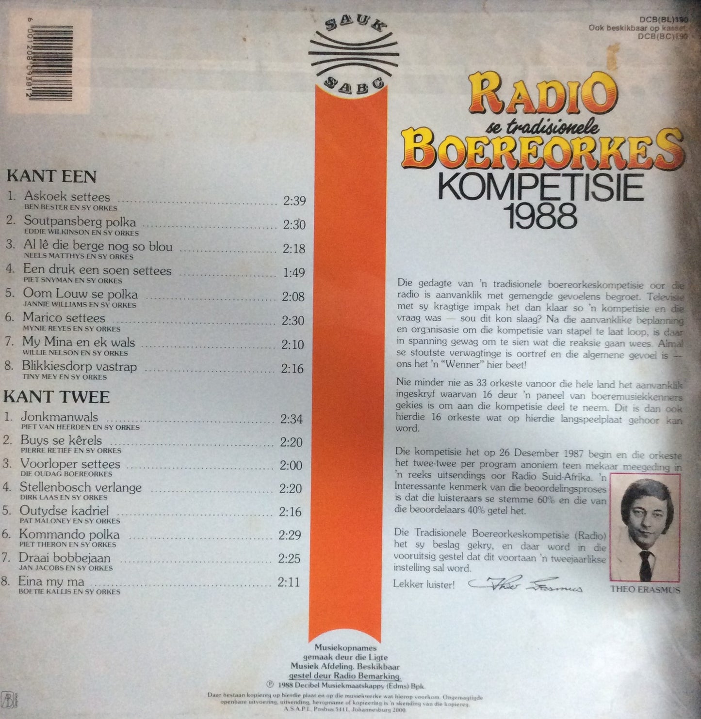 Various Artists - Radio Boereorkes Kompetisie 1988