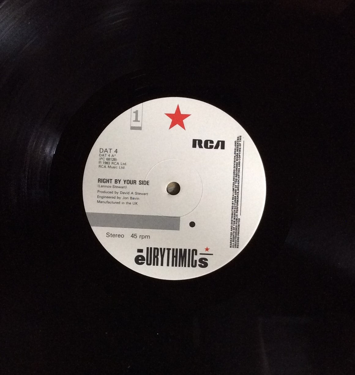 Eurythmics - Right By Your Side - 12" Maxi