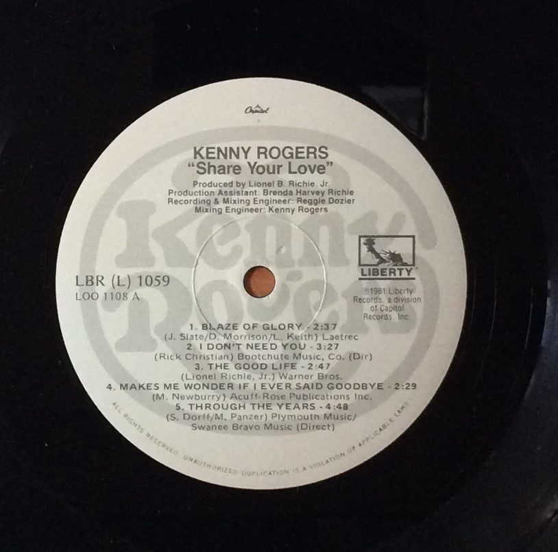 Kenny Rogers - Share Your Love