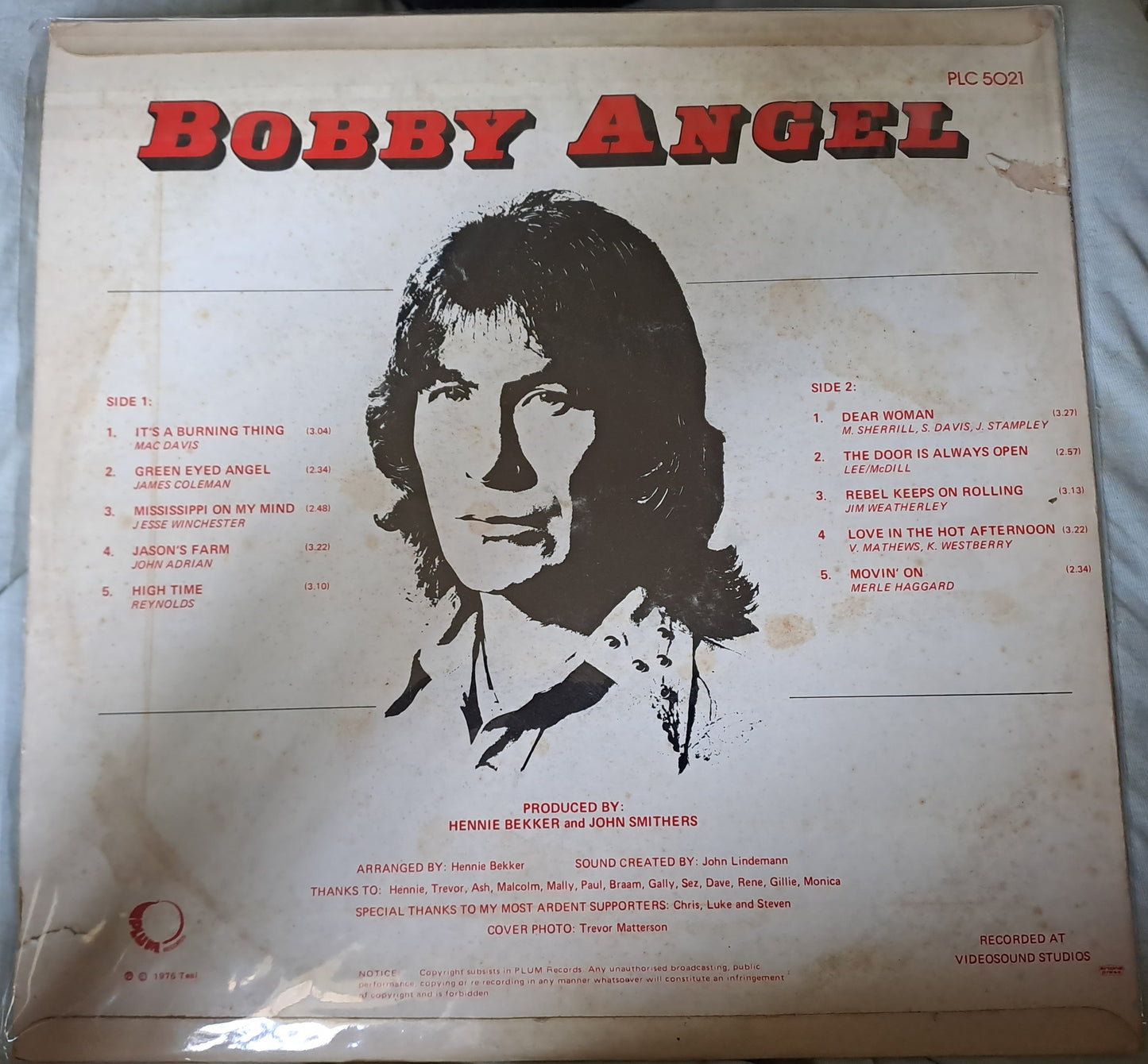 Bobby Angel - It's A Burning Thing