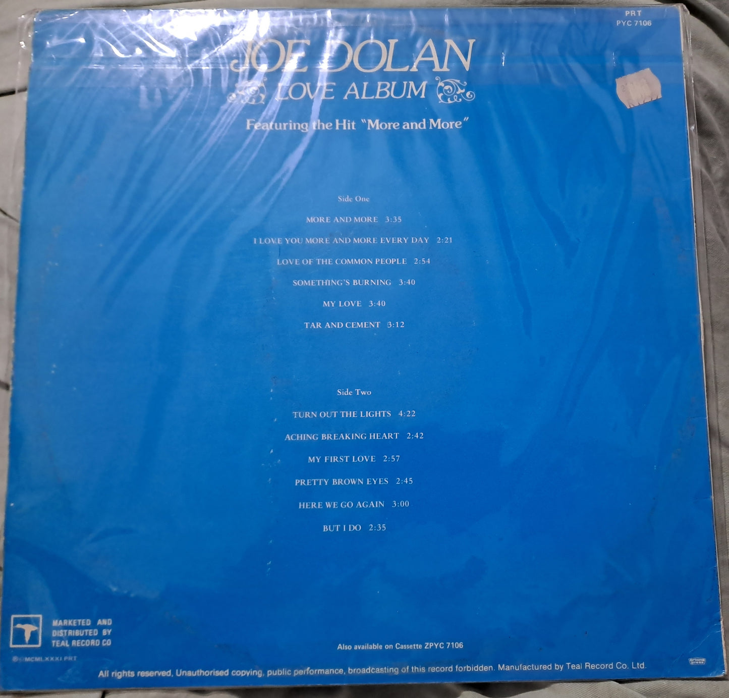 Joe Dolan - Love Album