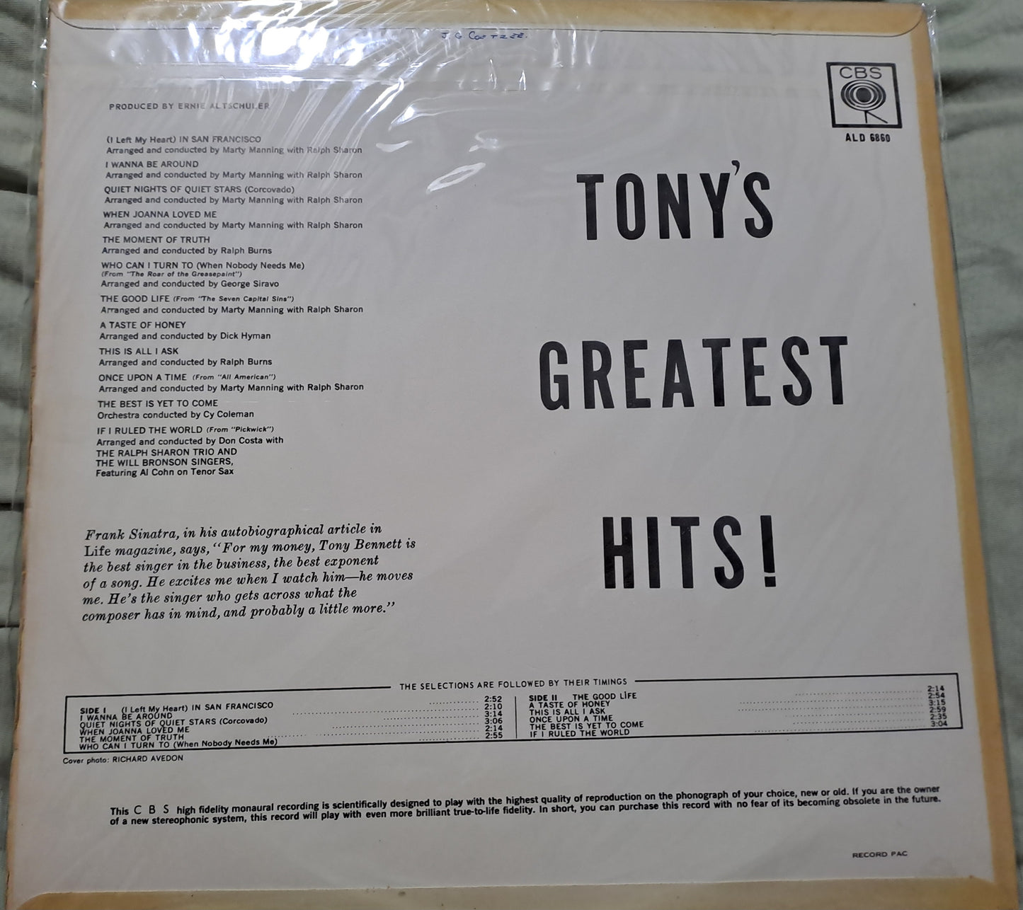 Tony Bennett - Tony's Greates Hits