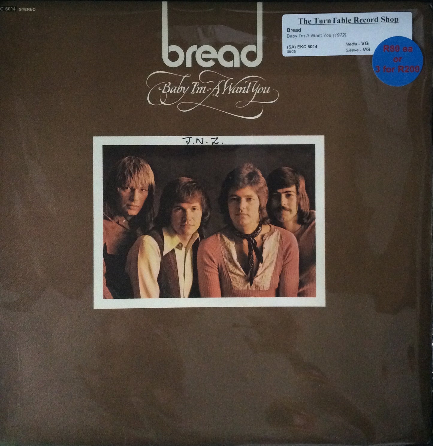 Bread - Baby I'm-A Want You