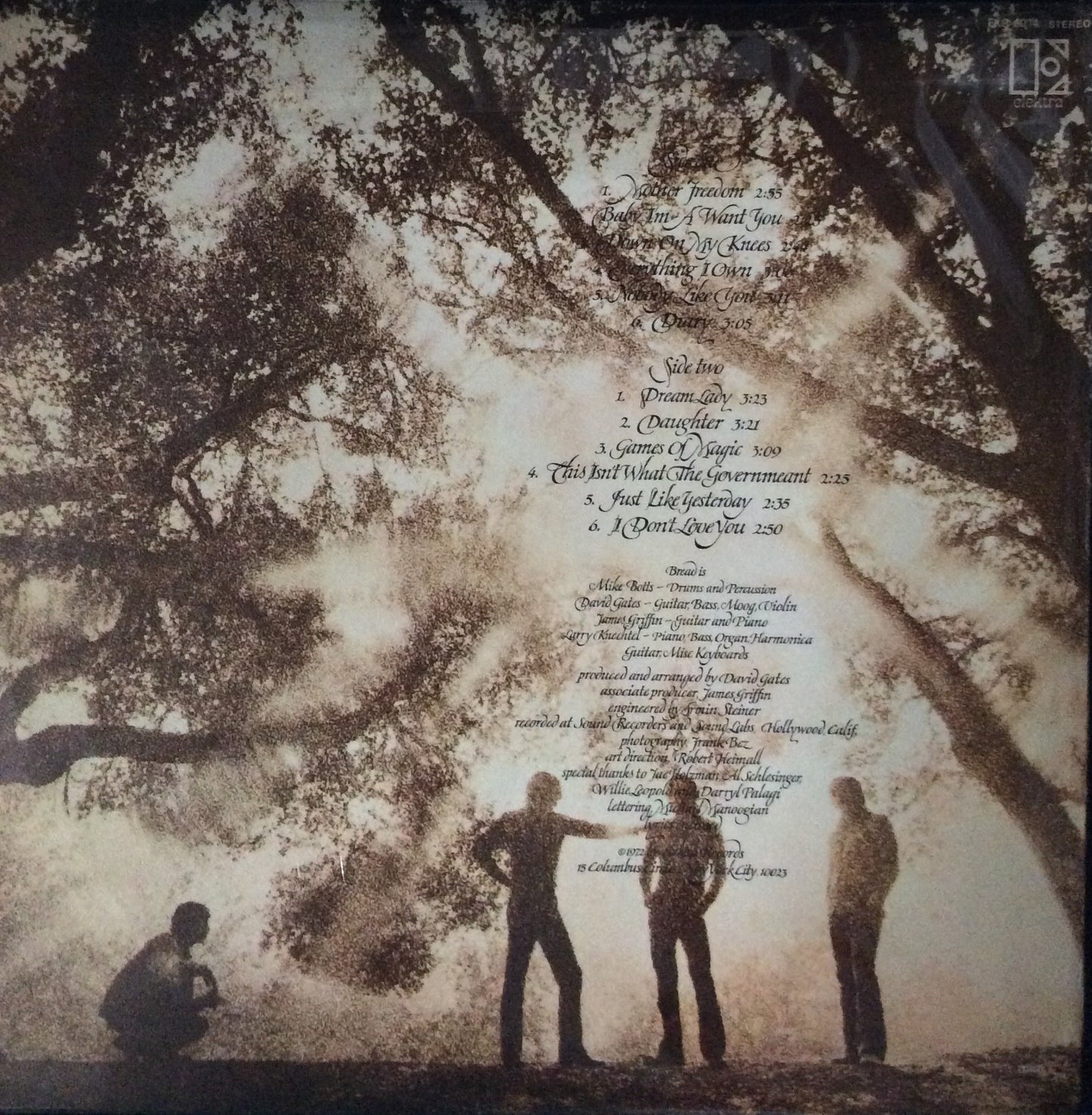 Bread - Baby I'm-A Want You