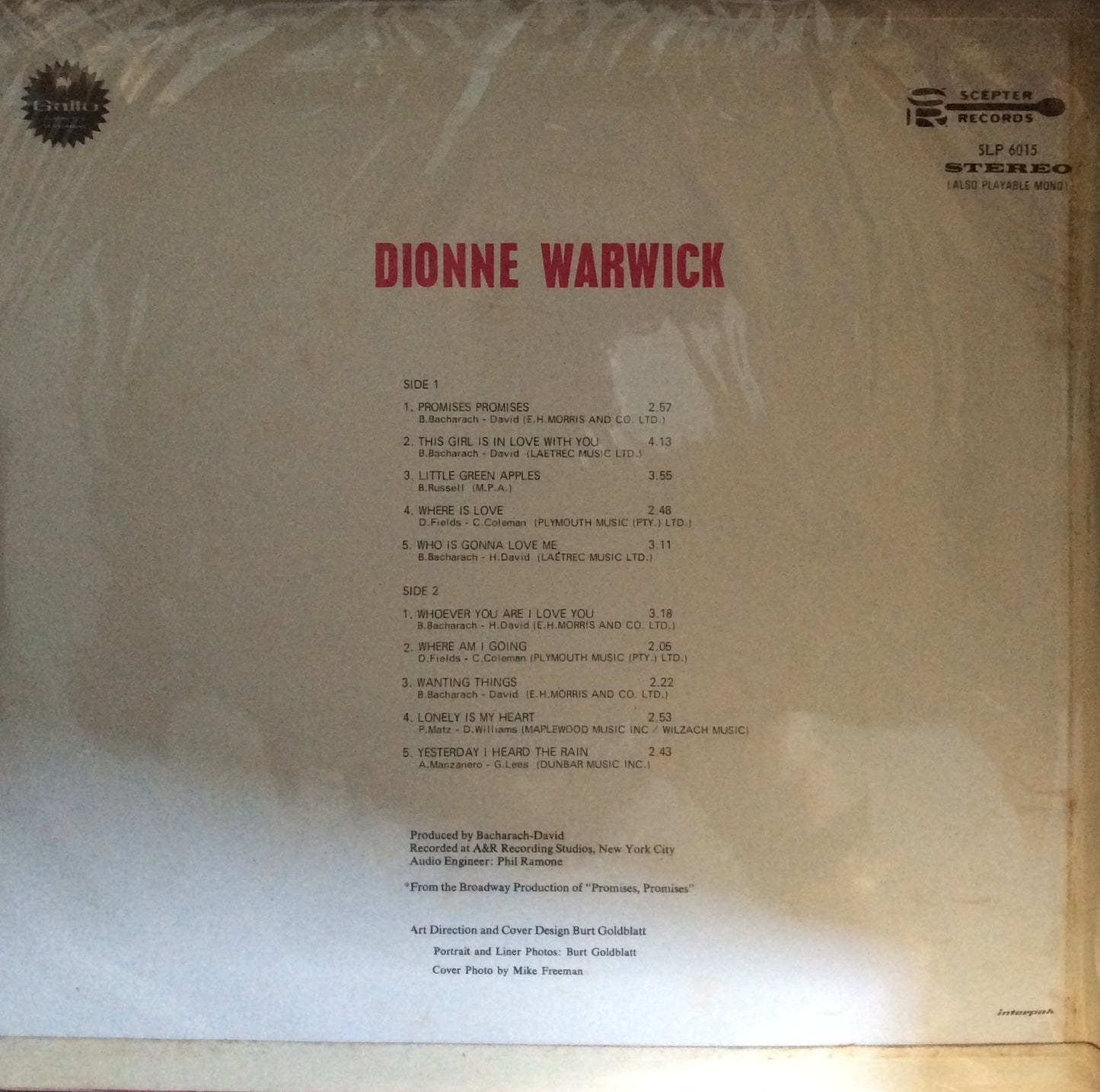 Dionne Warwick - Promises, Promises