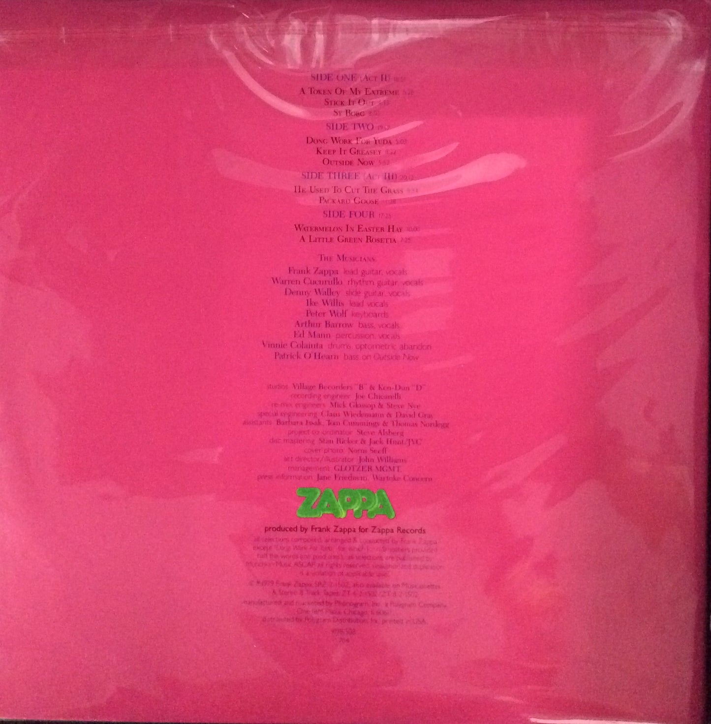 Frank Zappa - Joe's Garage Acts II & III