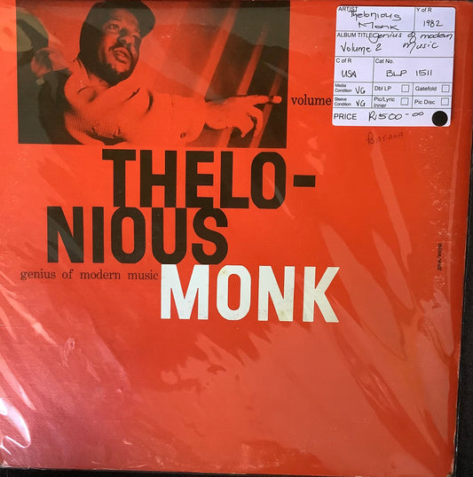 Thelonious Monk - Genius of Modern Music Vol 2