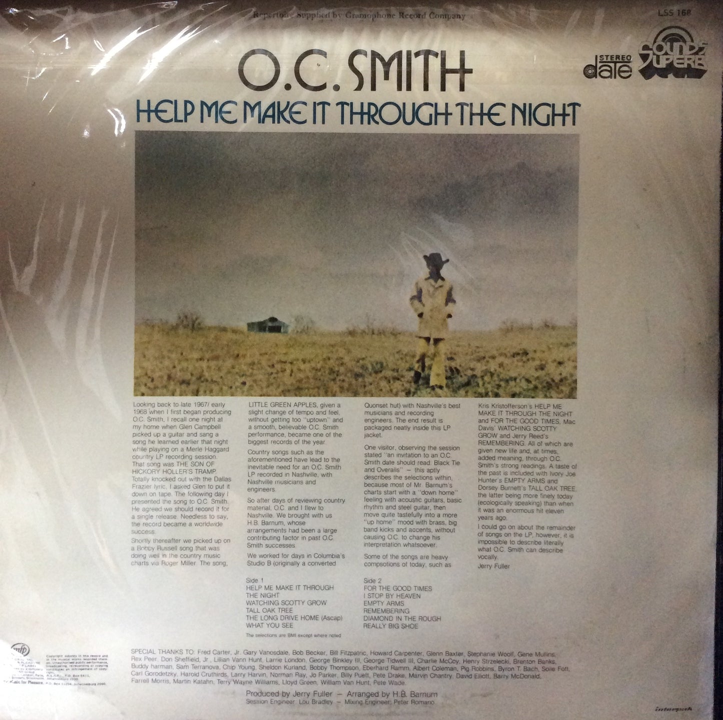 O.C. Smith - Help Me Make It Through The Night