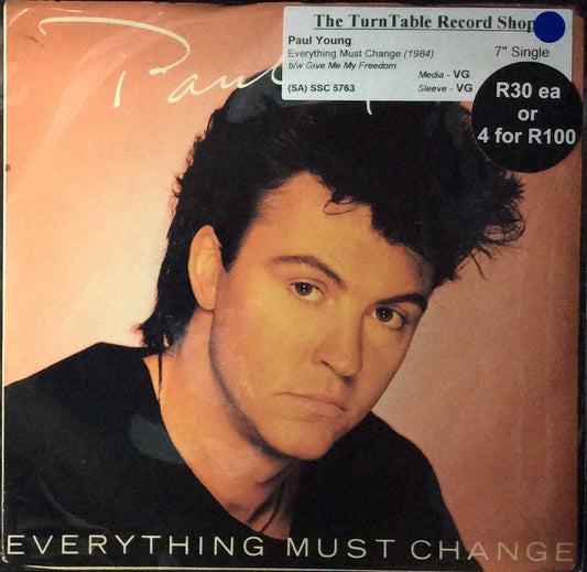 Paul Young - Everything Must Change (7" Single)