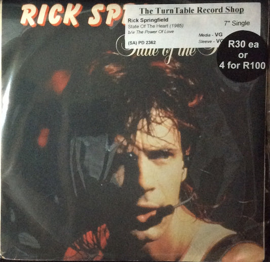 Rick Springfield - State Of The Heart (7" Single)