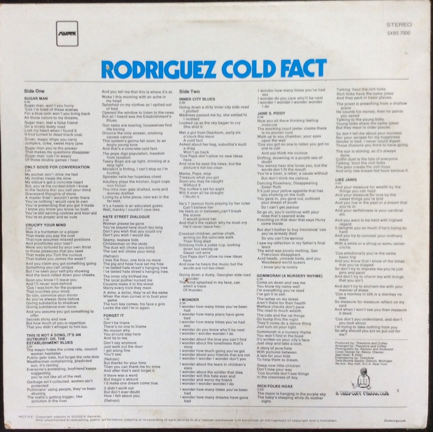 Rodriguez - Cold Fact