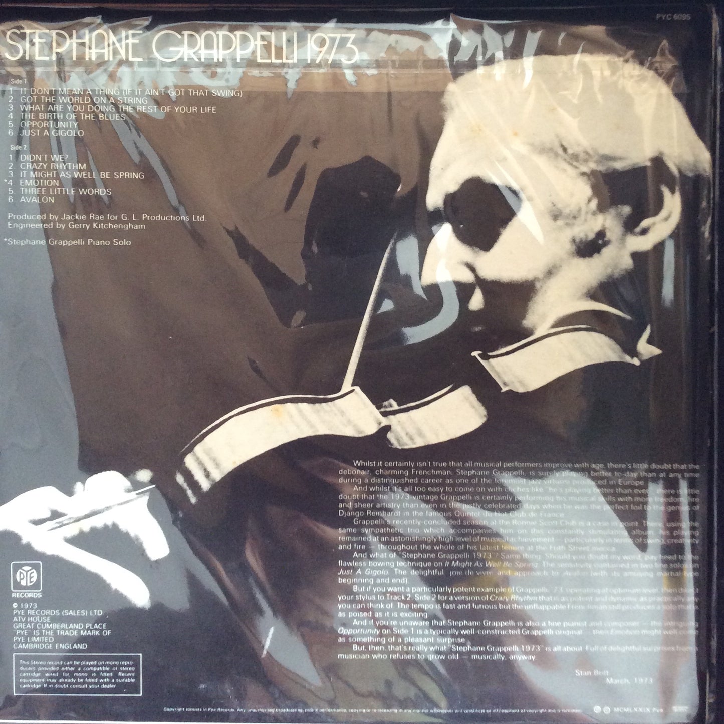 Stephane Grappelli - 1973