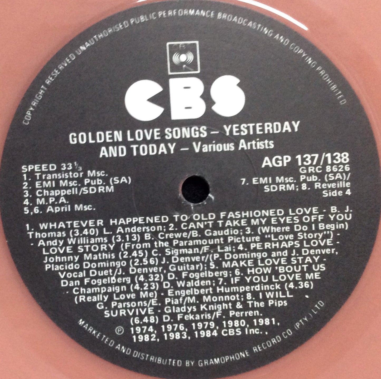 Various Artists - Golden Love Songs - Yesterday & Today